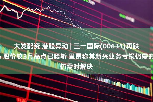大发配资 港股异动 | 三一国际(00631)再跌超7% 股价较3月高点已腰斩 里昂称其新兴业务亏损仍需时解决